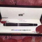 Perfect Replica MontBlanc Writers Edition Black Rollerball Pen Silver Clip